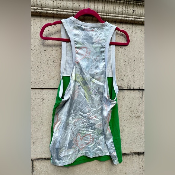 adidas x Topshop ✨Venice✨ green graffiti tank top✨ Size Medium ✨ Rare✨ Collector - Picture 11 of 14